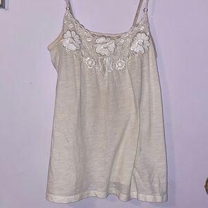 Vintage Aeropostale cream colored tank top size SMALL